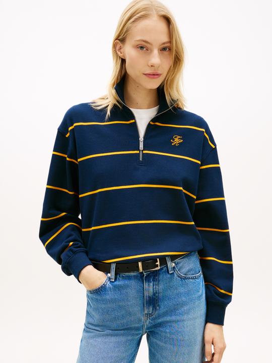 Image du produit Tommy Hilfiger Sweat-shirt à mi-zipper Th Script Reg (M)
