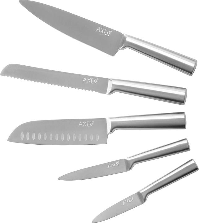 Produktbild Axer Küchenmesser-Set, 5-teilig, Silber (20 cm)