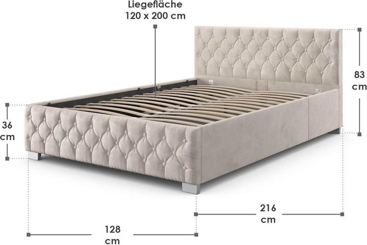 Produktbild Juskys Nizza (120 x 200 cm)