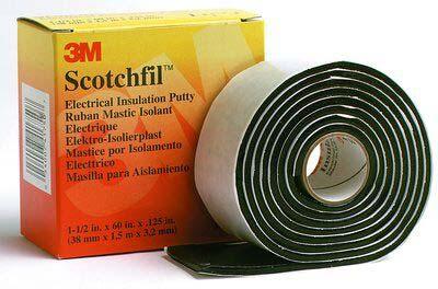 Actual product image 3M Scotchfil Insulating Tape, Rubber Sealing Tape Self Sealing Black, 3.18mm x 38mm x 1.5m, -5°C (38 mm)