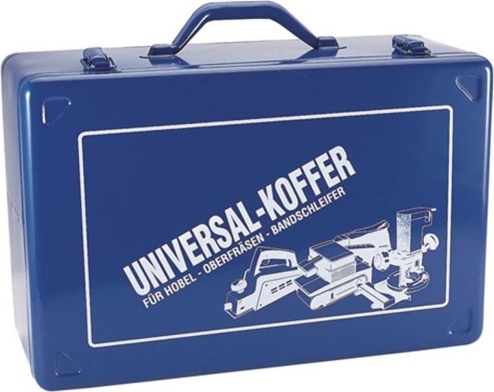 Produktbild HP Autozubehör Werkzeugmaschinenkoffer B430xT280xH185mm Schaumstoffeinlage für Elektrohobel Stahlblech blau