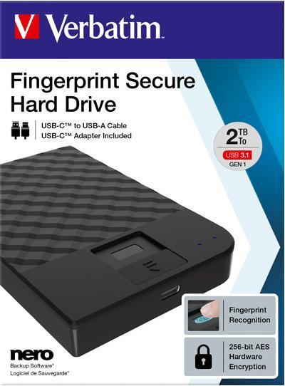 Produktbild Verbatim Fingerprint Secure (2 TB)