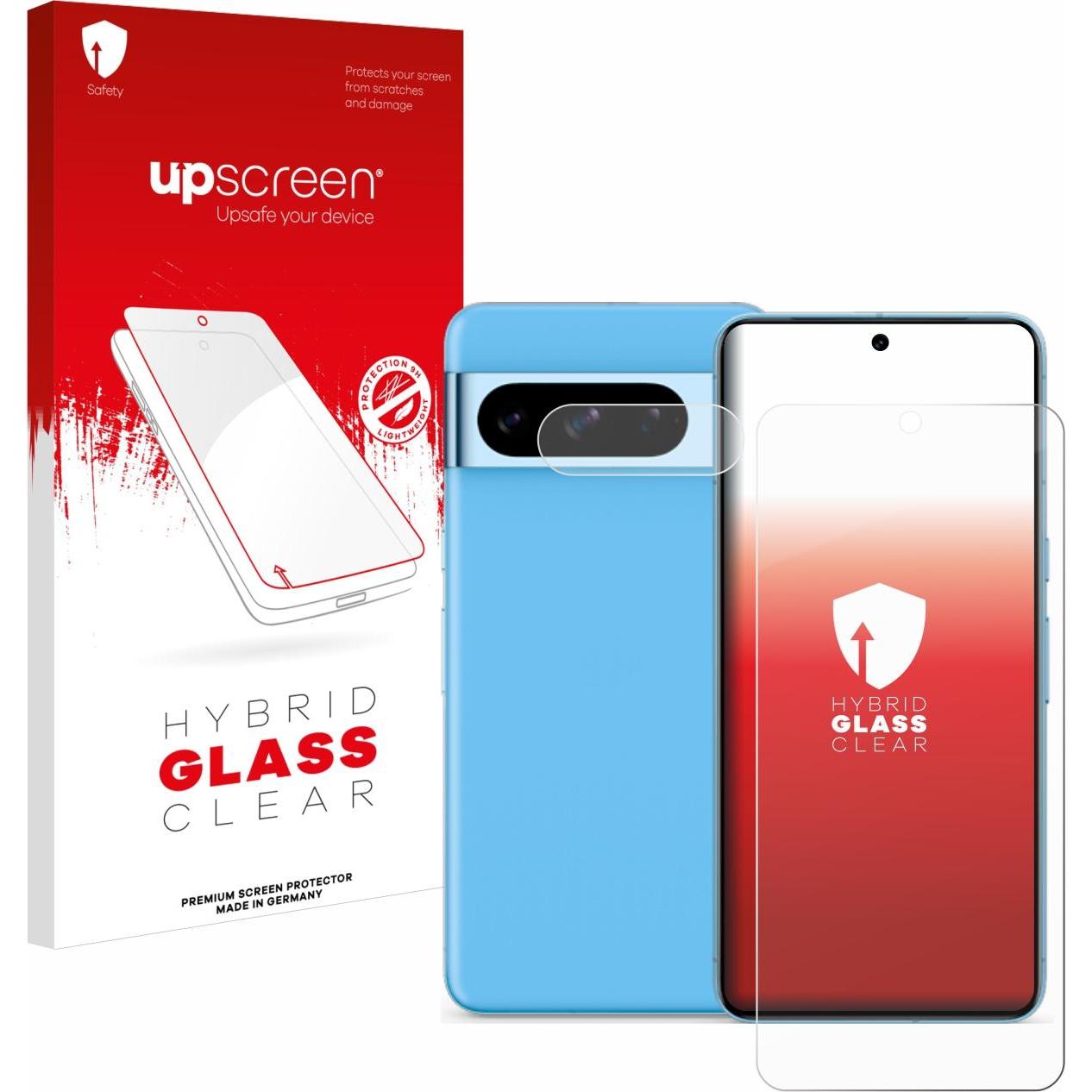 upscreen Scratch Shield Panzerglasfolie (1 Stück, Google Pixel 8 Pro), Smartphone Schutzfolie, Transparent
