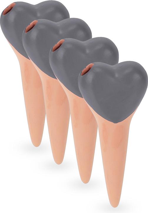 Relaxdays 4x Tonkegel (Tonkegel Bewässerung)