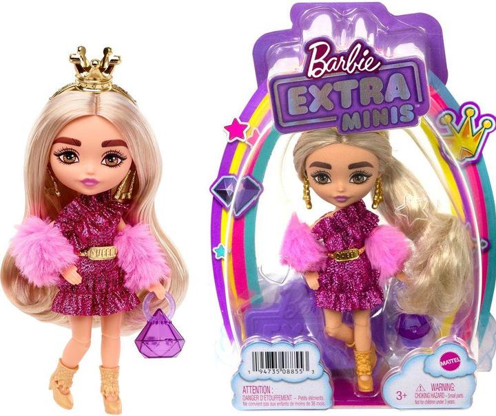Actual product image Barbie Extra Mini Doll 8 - Gold Crown