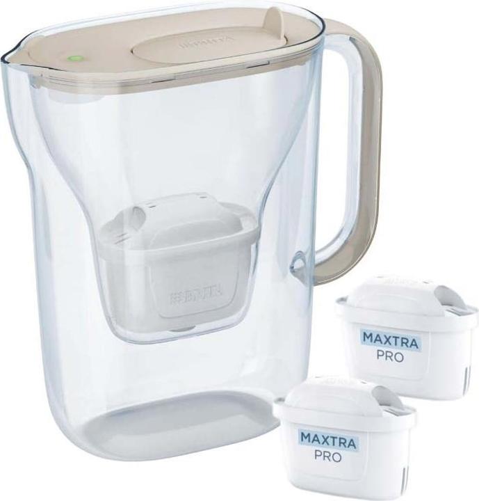 Actual product image Brita Dzbanek filtrujący Dzbanek filtrujšcy Style Essential 2.4l + 2 wkłady, piaskowy (2.40 l)