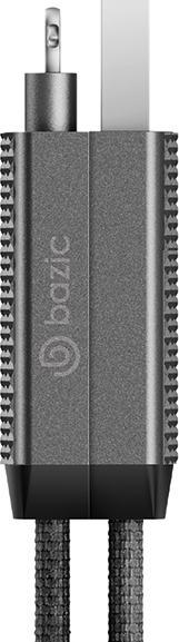 Actual product image Energea Bazic cable GoCharge Alucable 4w1 (USB-A/USB-C - USB-C/Lightning) 1m czarny/black 60W 3A PD (1 m, USB 3.0, 60 W)