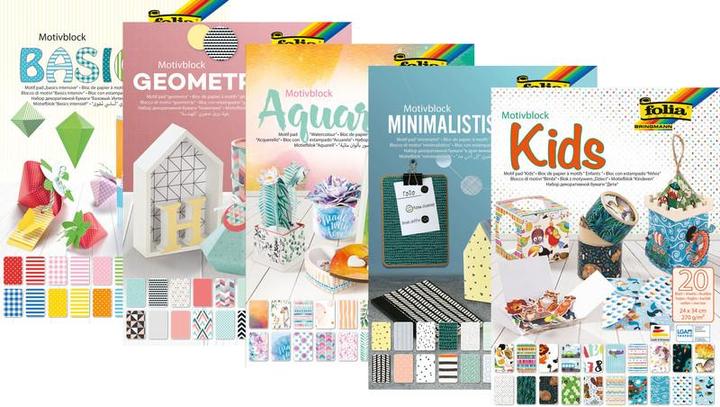 Image du produit Folia Bloc de papier à motifs (270 g/m², 1x)