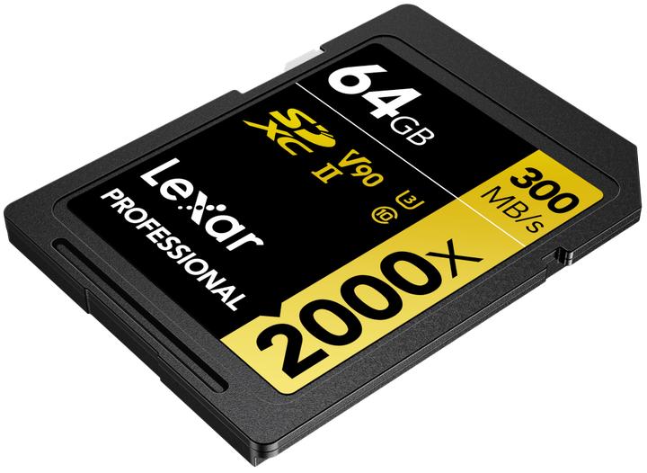 Immagine prodotto Lexar Professional Gold 2000x (64 GB, SDXC, U3, UHS-II)
