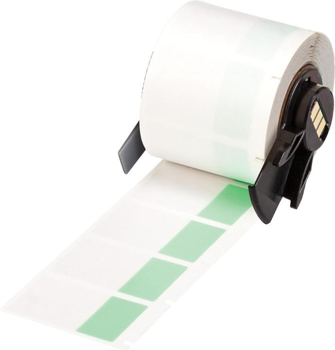 Actual product image Brady PTL-31-427-GN, vinyl, self-laminating, green/transparent, matt, 25.40 x 12.70(38.10) mm, for (4.60 cm)