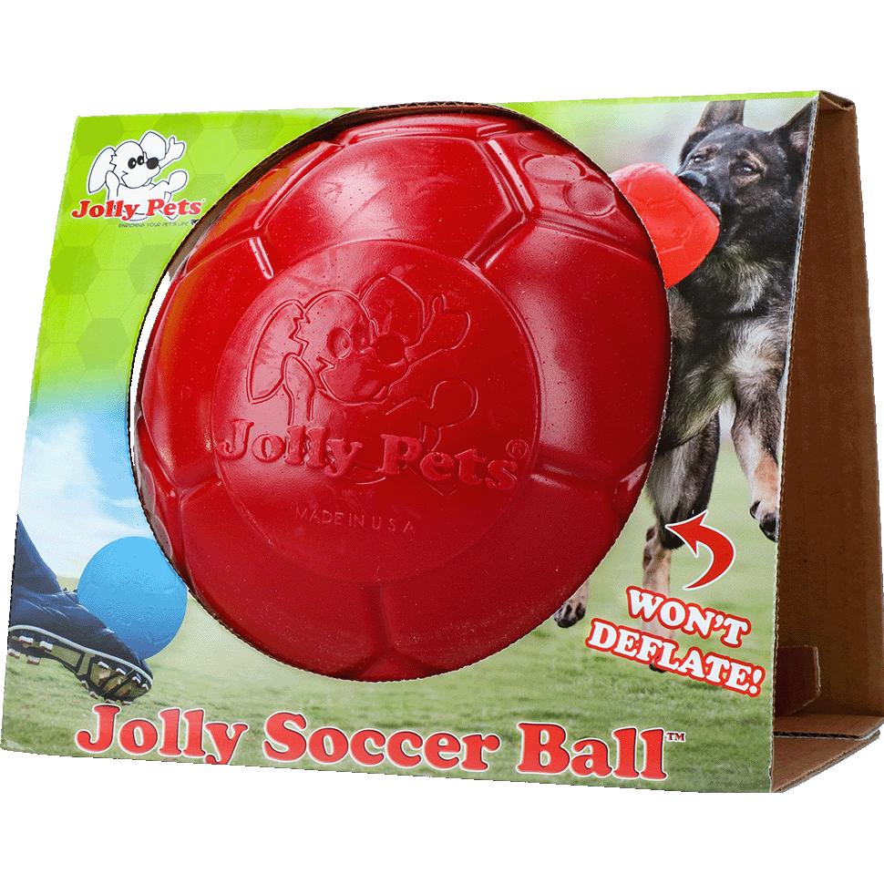 Comparer les prix de Jolly Balle de foot Rood, Jouets pour chien