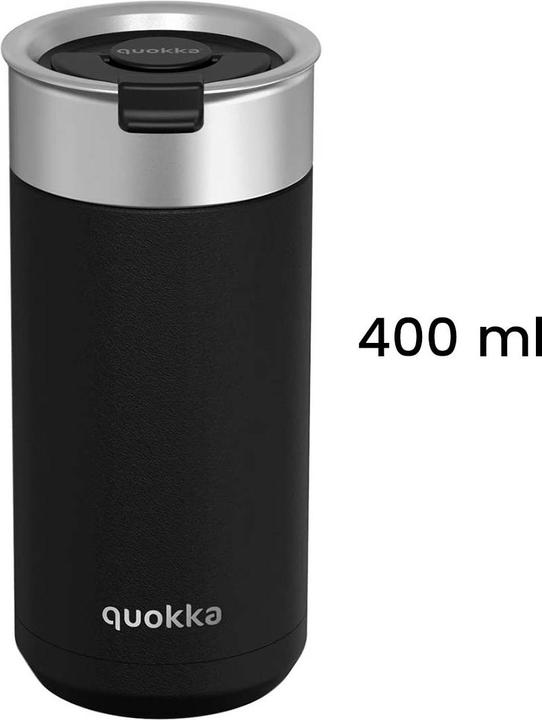 Produktbild Quokka Thermal Coffee Mug Stainless Steel Boost Carbon Black 400ml (0.40 l)
