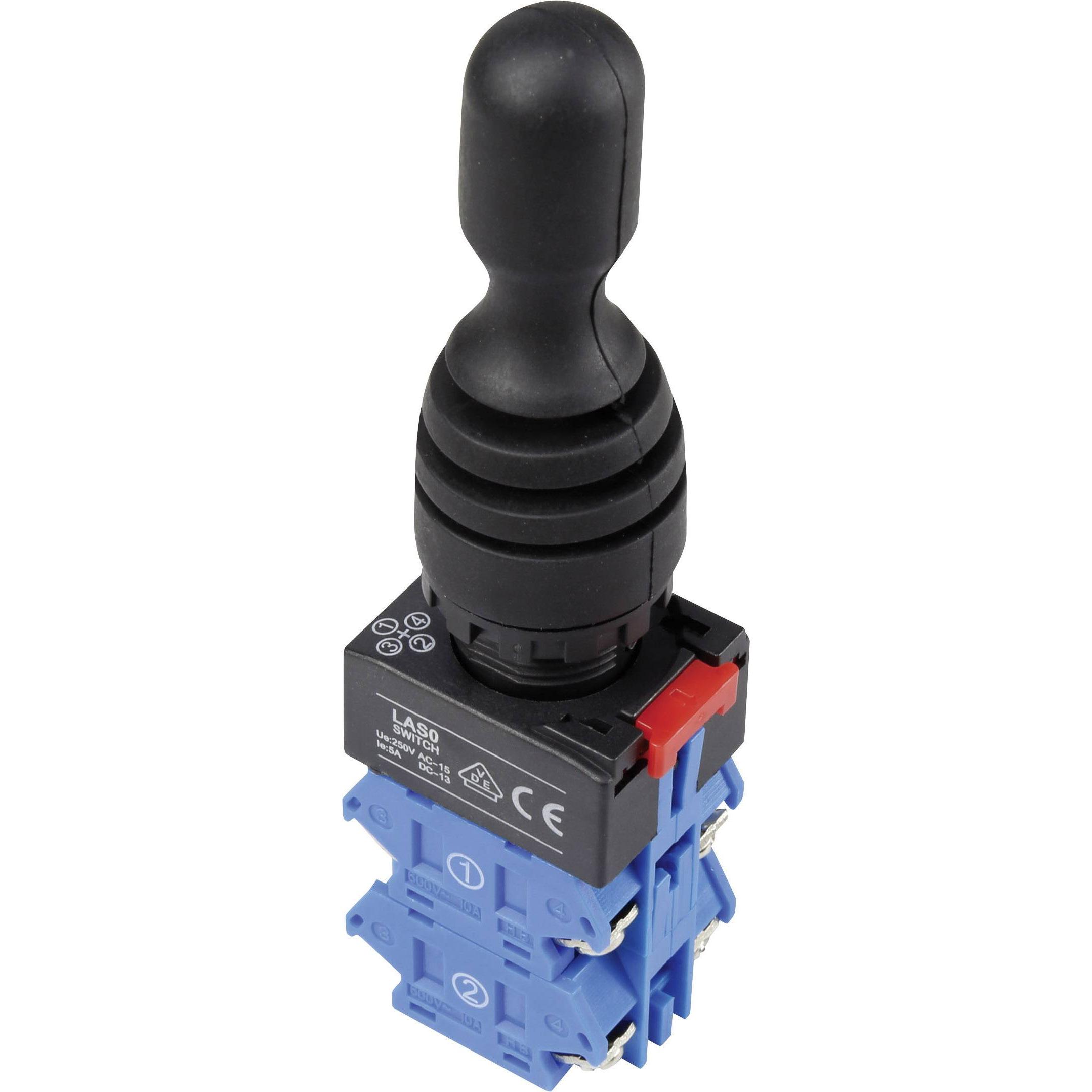Tru Components Interruttore joystick LAS0-K, Pulsante + Interruttore, Nero