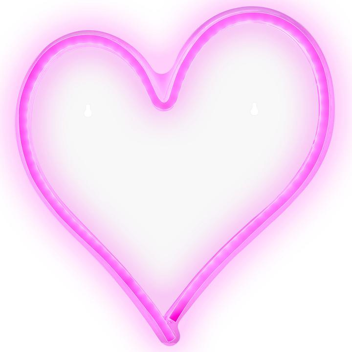 Immagine prodotto Beliani Decorazione da parete con luce al neon LED rosa set di 3 SUSIE (240 lm)