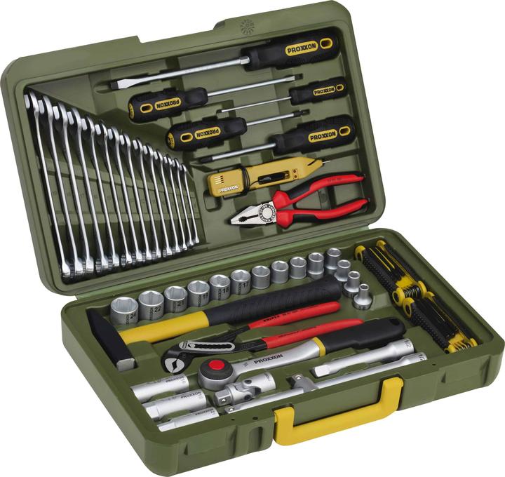 Proxxon Car and universal tool case (47 pieces)