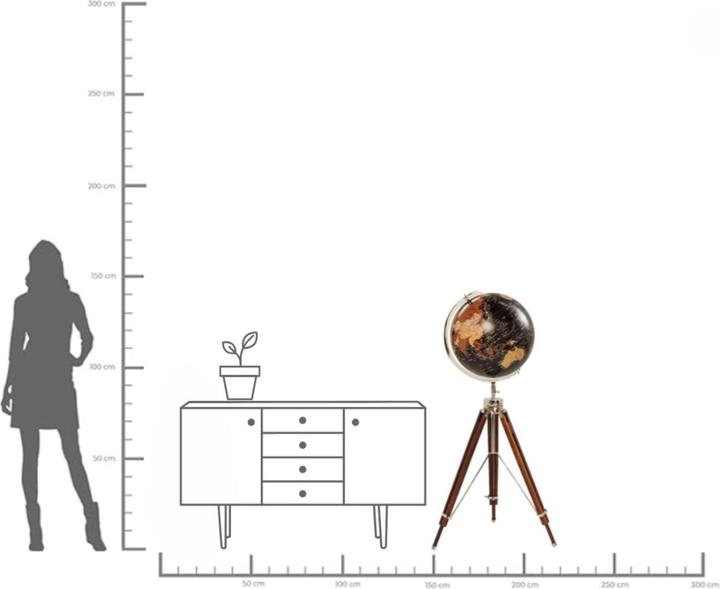 Produktbild Kare Design Deko Globus Earth Schwarz