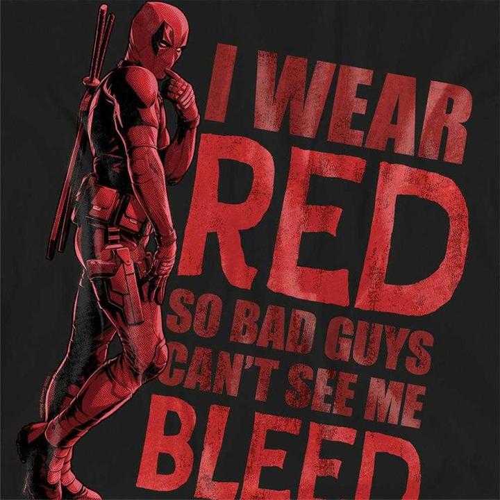 Produktbild Deadpool & Wolverine Wear Red Can't See Me Bleed TShirt (M)