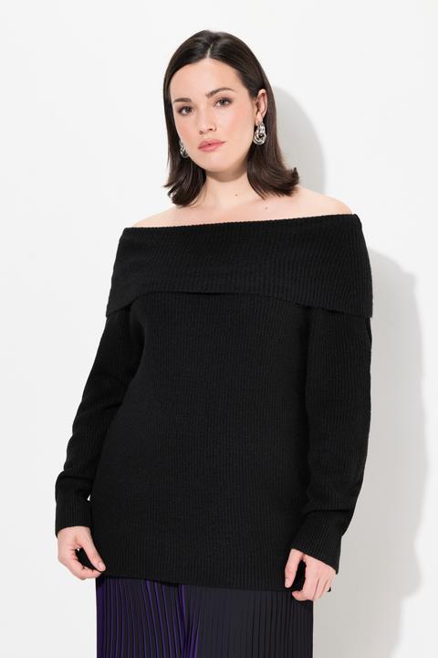 Produktbild Ulla Popken Pullover, Schulterausschnitt, Langarm, weicher Feinstrick (46, 48)