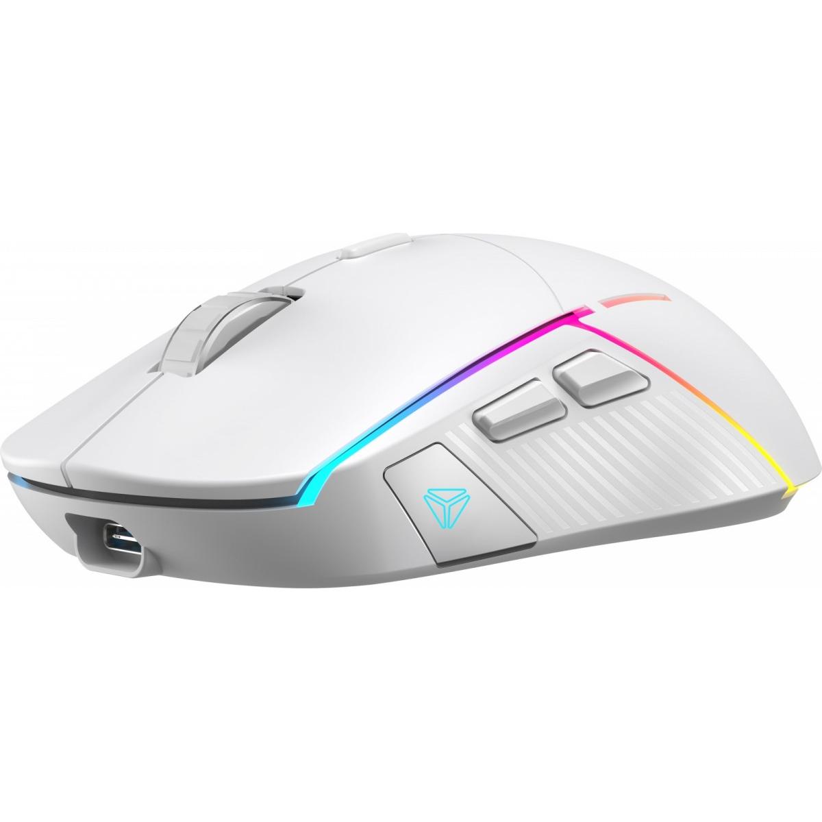 Yenkee Samurai YMS 3500WH Gaming-Maus, Dual Link, Akku (Kabellos), Maus, Weiss