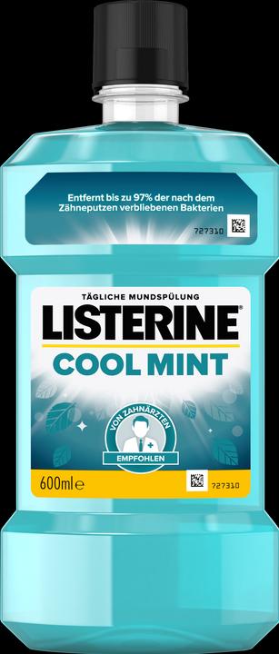 Actual product image Listerine Mouthwash Cool Mint (600 ml, Mouthwash)