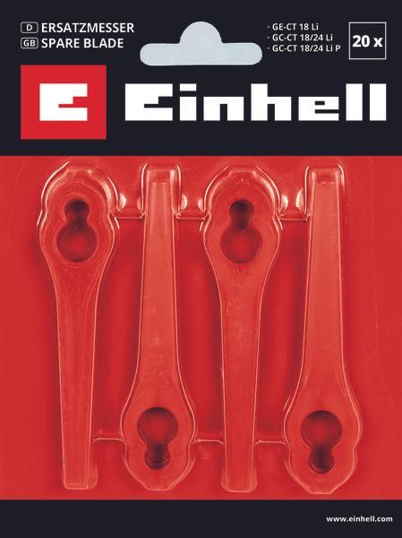 Actual product image Einhell Spare blade set BG-CT 18 L (Weed whacker, Lawn mower blades + replacement blades garden machinery)