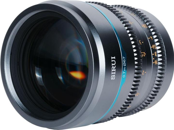 Actual product image Sirui Nightwalker Series 75mm T1.2 S35 Manual Focus Cine Lens (L Mount, Gun Metal Grey) (L-Mount, APS-C / DX)