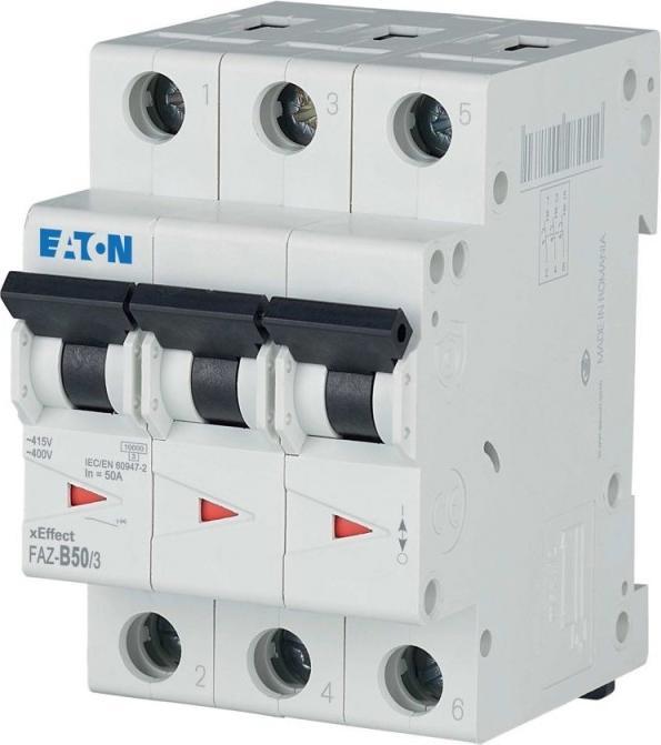 Actual product image Eaton MOE FAZ-B50/3 Built-in automatic B50A 3p