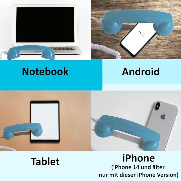 Produktbild Opis Technology Retro Telefonhörer für iPhone mit Lightning-Anschluss