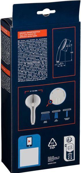 Actual product image Grohe Tempesta 110 Handbrause 3 Strahlarten (3 Beam types, 13.50 l/min)