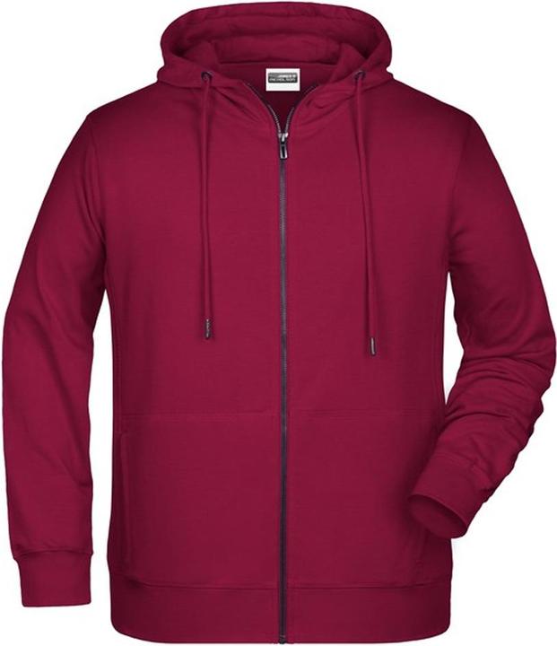 Immagine prodotto James & Nicholson Felpa con Cappuccio e Zip Intera Uomo (5XL)