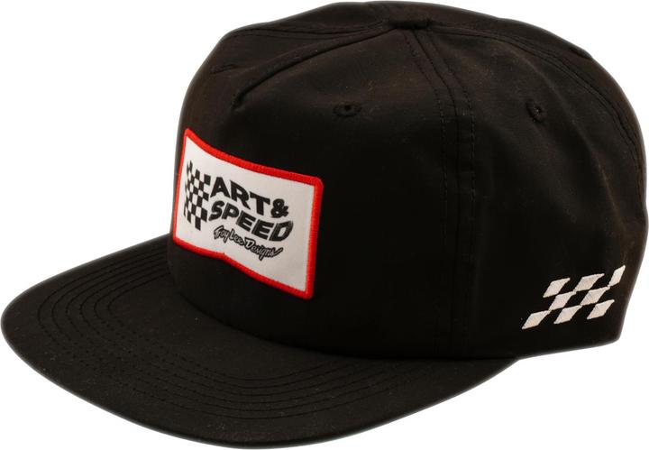 Troy Lee Designs Unstructured Snapback Cap, Winners Circle, black, one size (One Size)