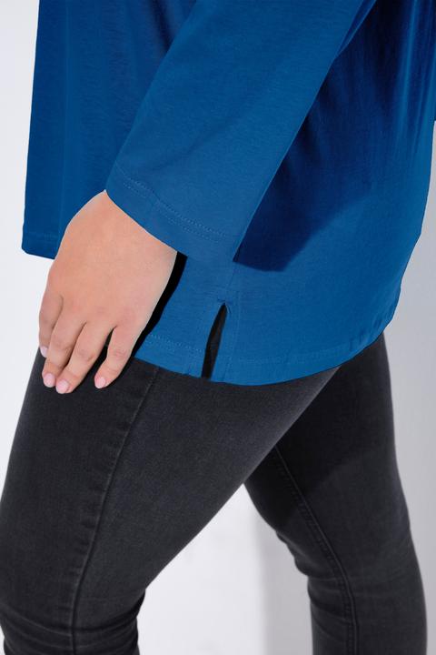 Produktbild Ulla Popken Shirt, V-Ausschnitt, Relaxed, Langarm (54)