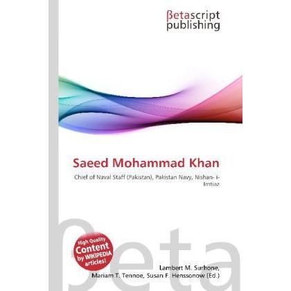 Saeed Mohammad Khan, Fachbücher von Lambert M. Surhone, Mariam T. Tennoe, Susan F. Henssonow
