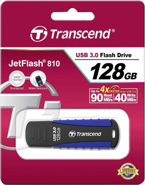 Immagine prodotto Transcend JetFlash 810 (128 GB, USB-A, USB 3.0)