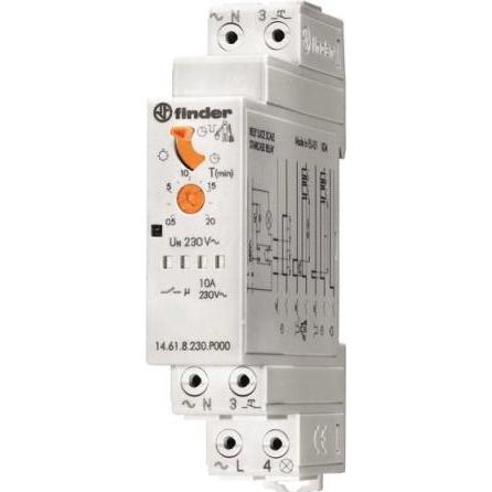 Finder 14.61.8.230.P000 Treppenhaus-Lichtautomat 230 V/AC 1 stk 1 x sluttekontakt, Relais