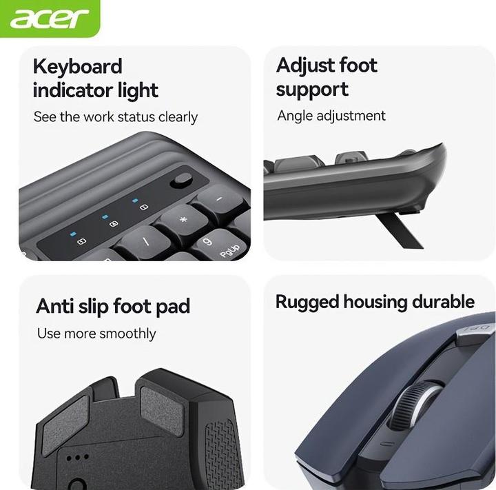 Actual product image Acer Tastatur und Maus im Deutschen Layout (QWERTZ) (DE, Wireless)