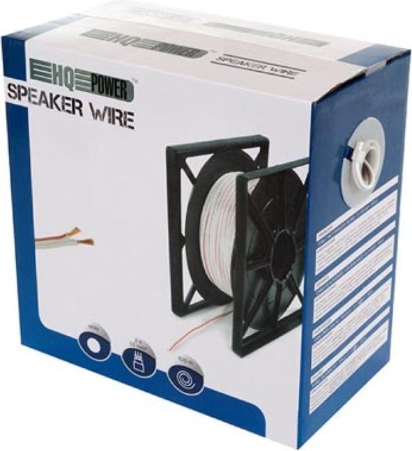 Actual product image Cables SPEAKER WIRE - WHITE - 2 x 1.5 mm² - 100 m (100 m, 1.50 mm²)