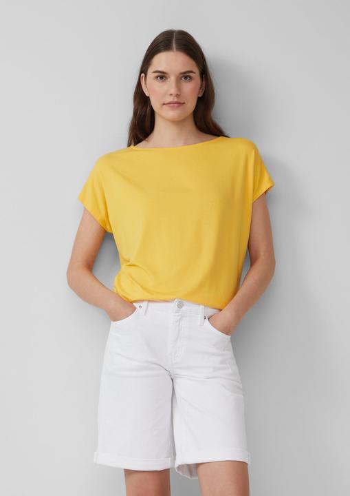 Actual product image S.Oliver T-Shirt Fliessendes Jersey-Shirt mit überschnittenen Schultern (42)