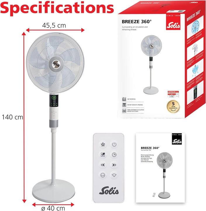 Actual product image Solis Breeze (55 dB)