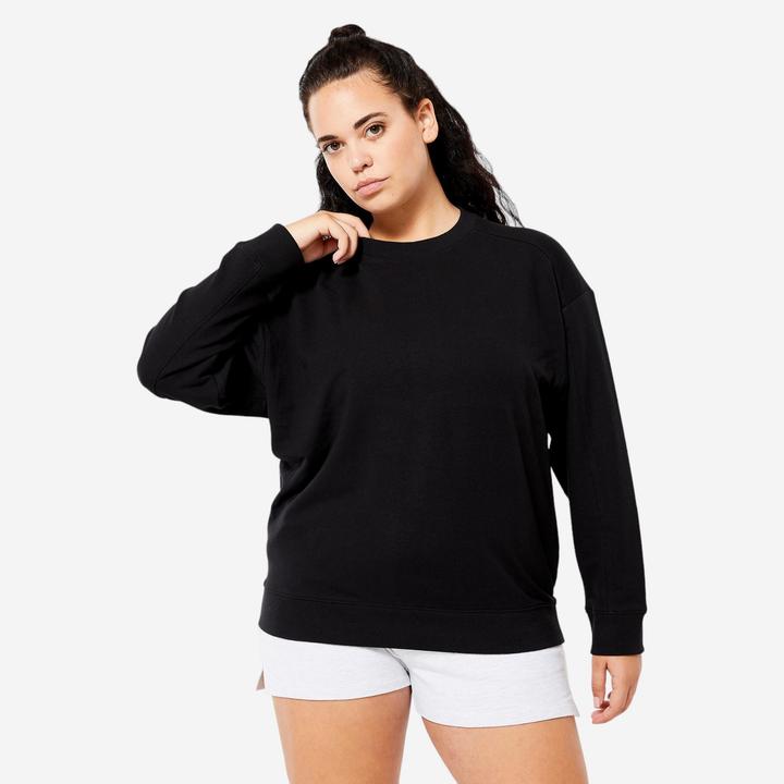 Produktbild Domyos Sweatshirt Damen Oversize Baumwolle (XXL)