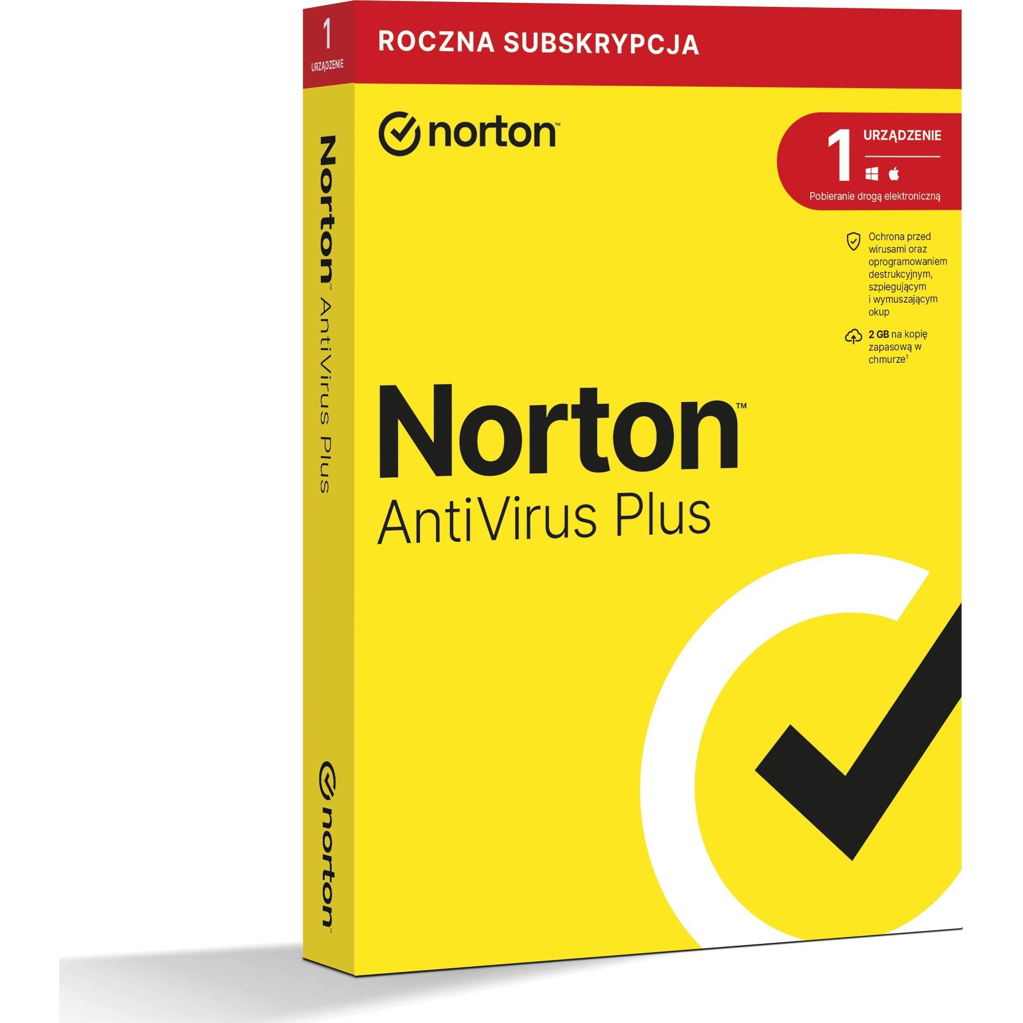 Norton Antivirus Plus 1 urzÄ...dzenie 12 miesiÄ™cy per