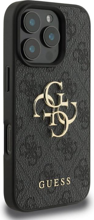 Actual product image Guess GUHCP16L4GMGGR iPhone 16 Pro 6.3" czarny/black hardcase 4G Big Logo (Apple iPhone 16 Pro)