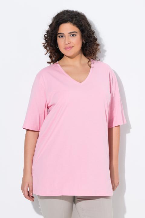 Produktbild Ulla Popken T-Shirt, V-Ausschnitt, Relaxed, Halbarm (62)