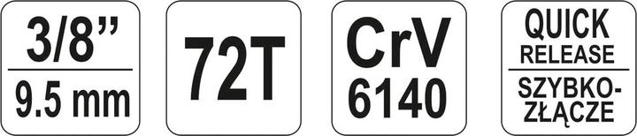 Produktbild Yato YT-0731 Drehmomentschlüssel (3/8")