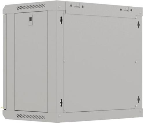 Produktbild Lanberg Wandmontierte Schrank 19 9HE 540x350 graue mit Glastüren (FLAT PACK) (10.86 HE, 19 Zoll Rack)