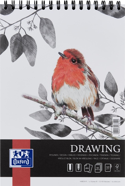 Productafbeelding Oxford Tekenblok (A4, Geen, Softcover)
