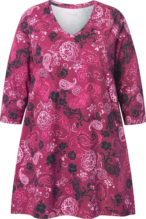 Produktbild Ulla Popken Longshirt, A-Linie, V-Ausschnitt, 3/4-Arm (58)