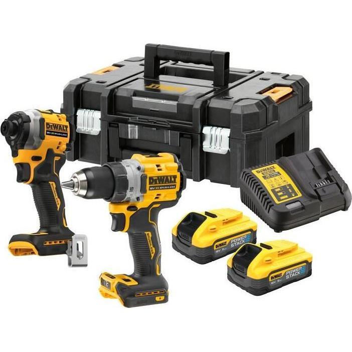 DeWalt, Bohrmaschine + Akkuschrauber, Akku-Kit (Akkubetrieb)