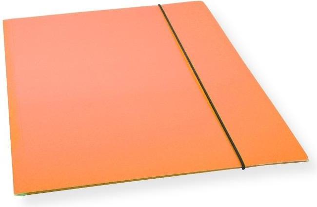Image du produit Office Products A4-Ordner mit Gummiband, orangefarbener Lack. 300 g/m² (10 Stück) (A4, 10 pièce(s))
