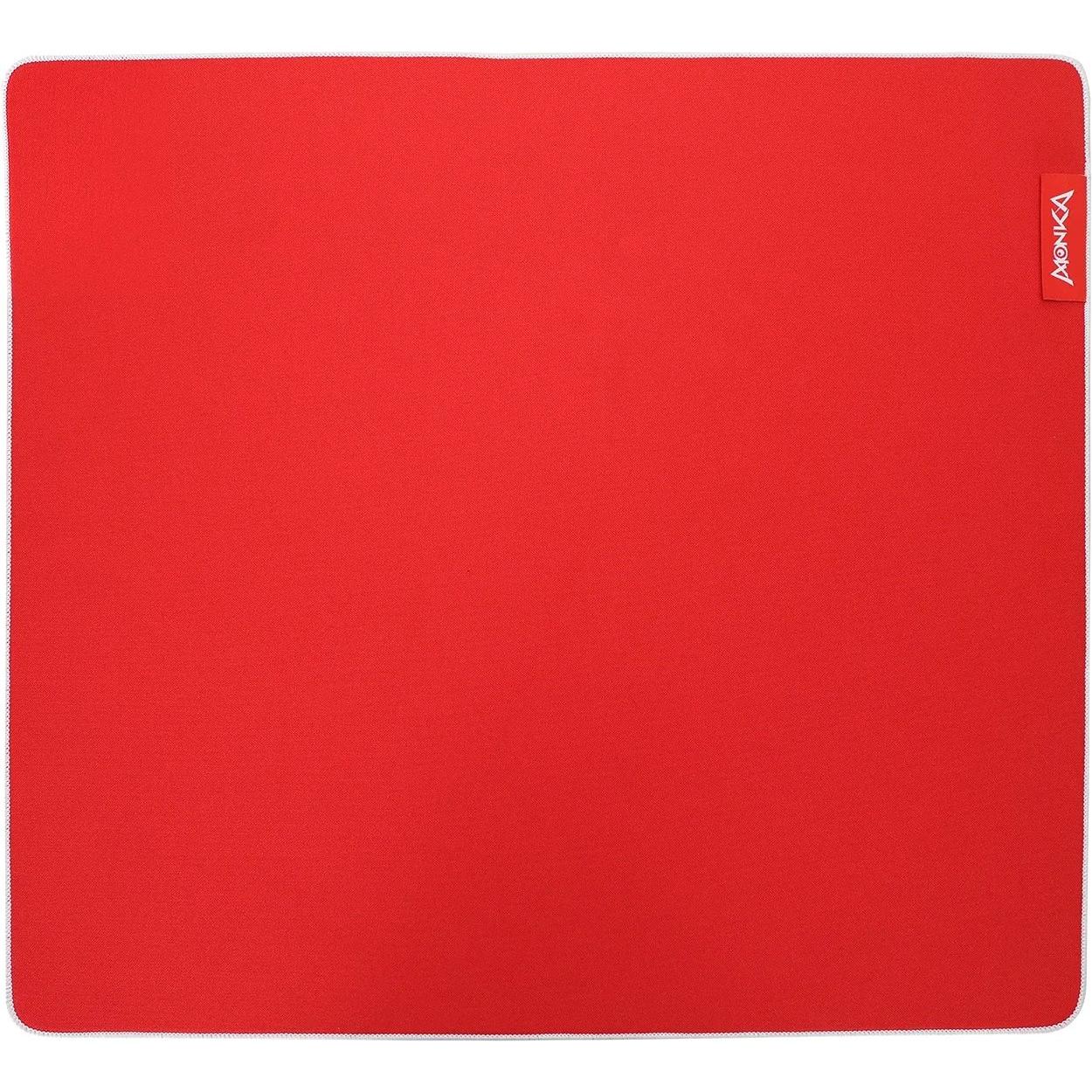 Marvo Tappetino per mouse, MONKA ZOWA L, Gioco, rosso, 450 x 400 x 3,5 mm (L), Tappetino mouse, Rosso